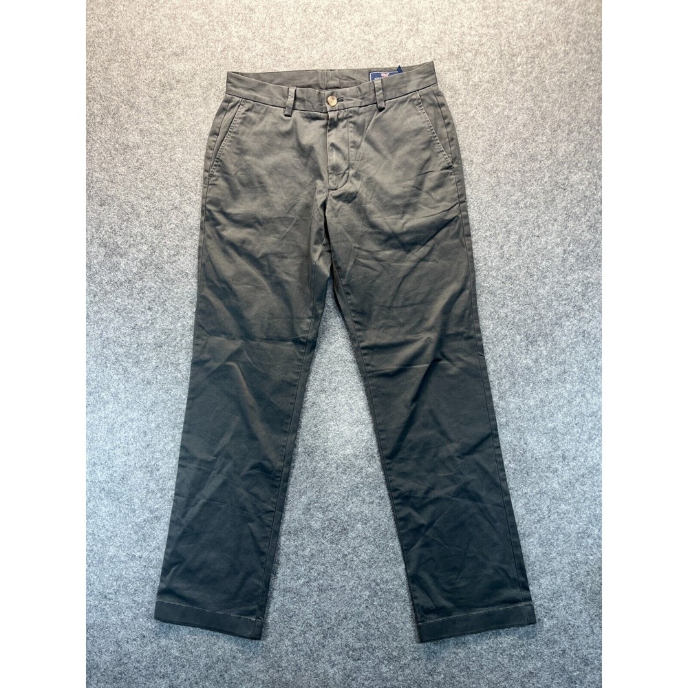 Vineyard Vines Pants Men's Size 30x32 Breaker Pant Straight Leg Gray Chino Pants